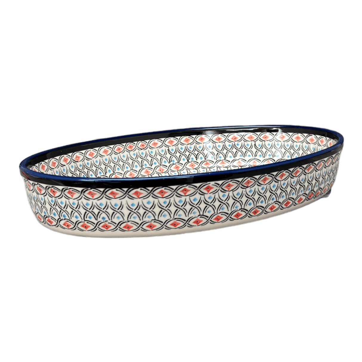 Baker, Oval, 12.25" in "Beaded Turquoise" by Zaklady | Y350A-DU203