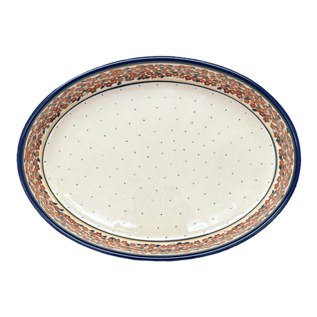 Baker, Oval, 12.25" in "Orange Wreath" by Zaklady | Y350A-DU52