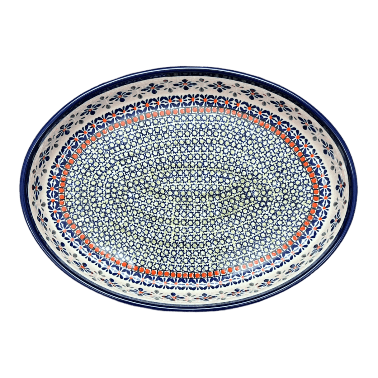 Baker, Oval, 12.25" in "Emerald Mosaic" by Zaklady | Y350A-DU60