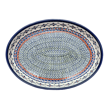 Baker, Oval, 12.25" in "Emerald Mosaic" by Zaklady | Y350A-DU60