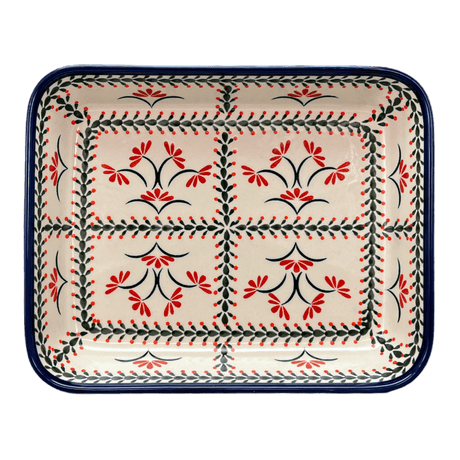 Baker, Rectangular, 9" x 11.75" in "Scarlet Stitch" by Zaklady | Y371A-A1158A