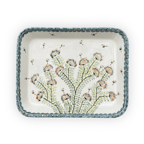 Baker, Rectangular, 9" x 11.75" in "Dandelions" by Zaklady | Y371A-DU201