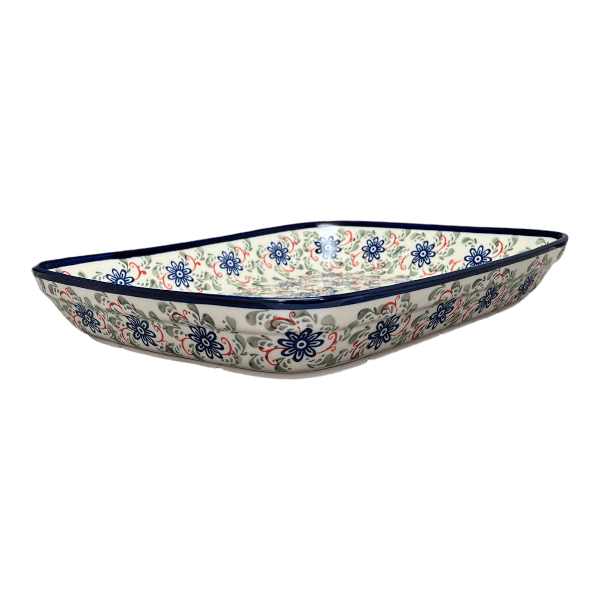 Baker, Rectangular, 10.5" x 13" in "Swirling Flowers" by Zaklady | Y372A-A1197A