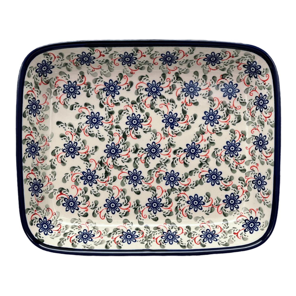 Baker, Rectangular, 10.5" x 13" in "Swirling Flowers" by Zaklady | Y372A-A1197A