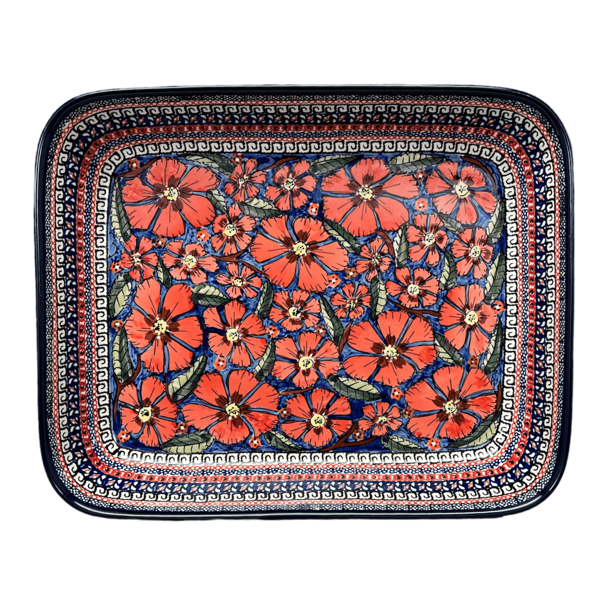 Baker, Rectangular, 10.5" x 13" in "Exotic Reds" by Zaklady | Y372A-ART150