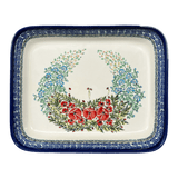 Baker, Rectangular, 10.5" x 13" in "Floral Crescent" by Zaklady | Y372A-ART237