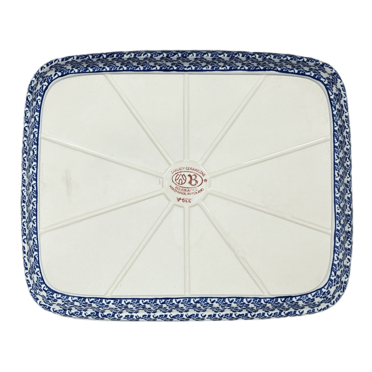 Baker, Rectangular, 10.5" x 13" in "Rooster Blues" by Zaklady | Y372A-D1149