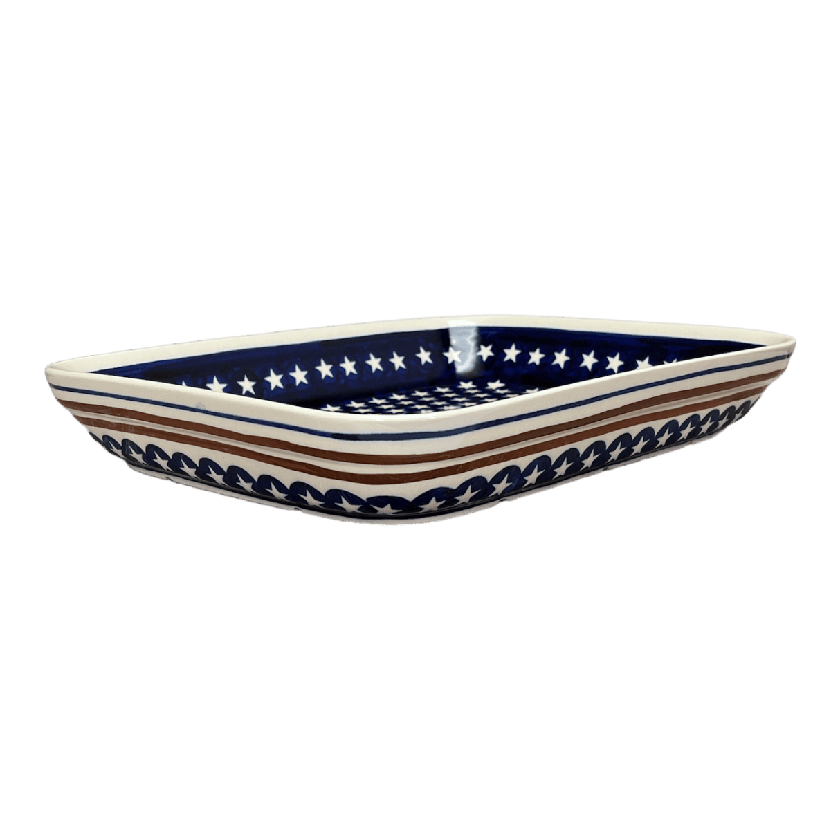 Baker, Rectangular, 10.5" x 13" in "Stars & Stripes" by Zaklady | Y372A-D81