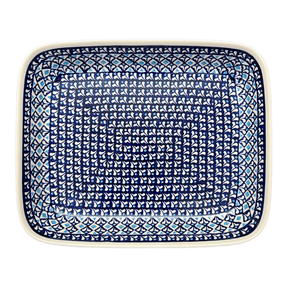 Baker, Rectangular, 10.5" x 13" in "Mosaic Blues" by Zaklady | Y372A-D910