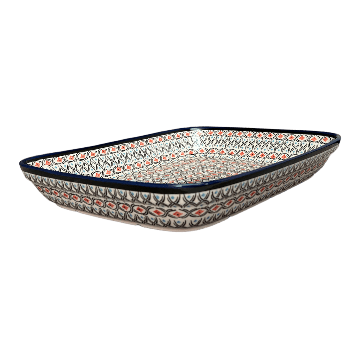 Baker, Rectangular, 10.5" x 13" in "Beaded Turquoise" by Zaklady | Y372A-DU203