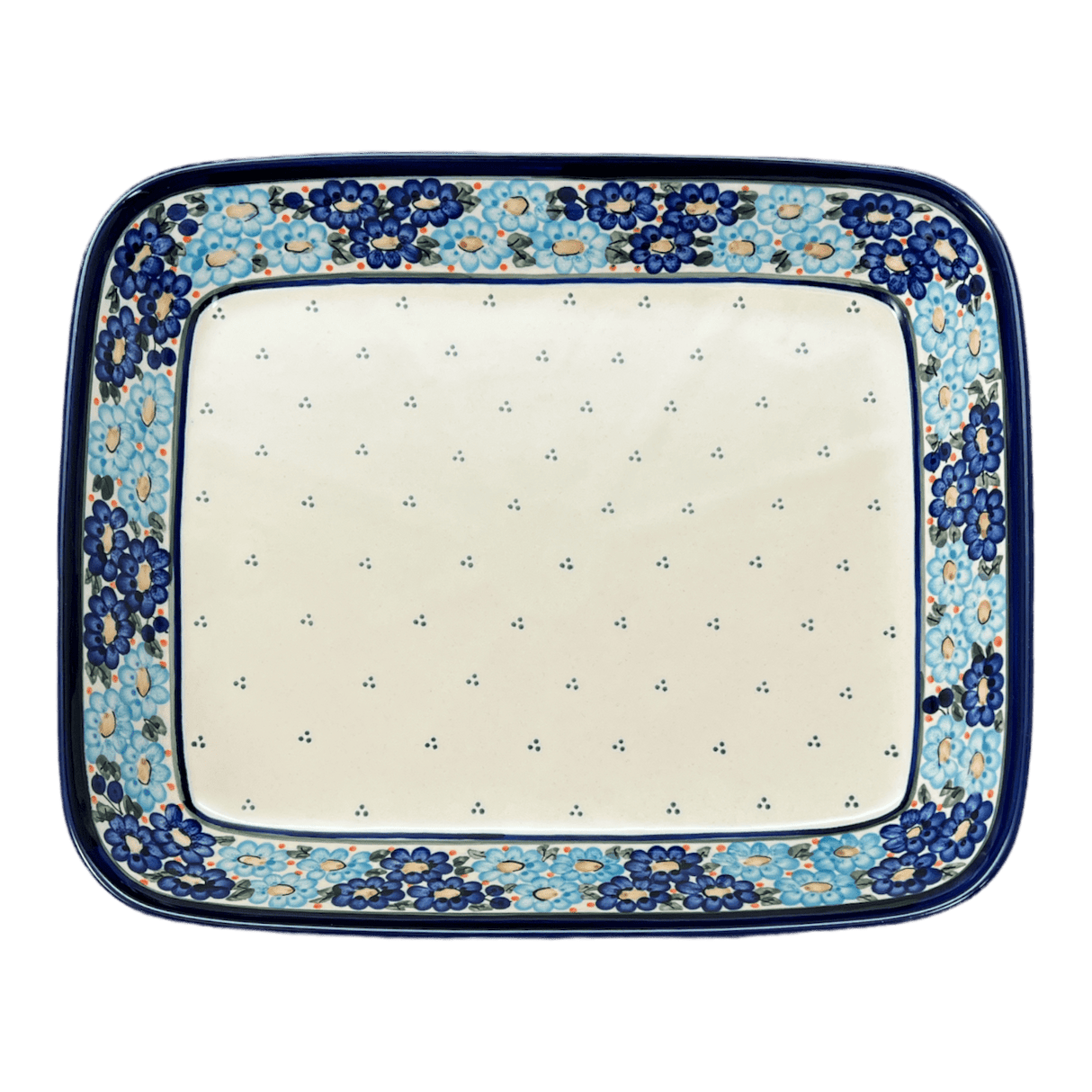 Baker, Rectangular, 10.5" x 13" in "Garden Party Blues" by Zaklady | Y372A-DU50