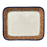 Baker, Rectangular, 10.5" x 13" in "Orange Wreath" by Zaklady | Y372A-DU52