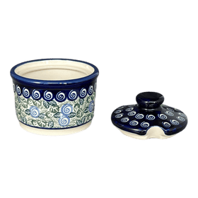 Polish Pottery 4" Sugar Bowl (Spring Swirl) | Y698-A1073A Additional Image at PolishPotteryOutlet.com