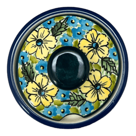 Polish Pottery Zaklady 4" Sugar Bowl (Sunny Meadow) | Y698-ART332 Additional Image at PolishPotteryOutlet.com