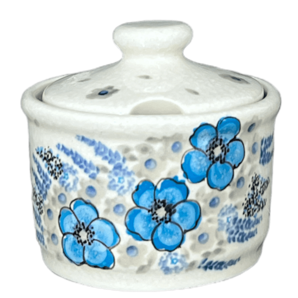 Bowl, Round, Sugar Bowl, 4" in "Something Blue" by Zaklady | Y698-ART374