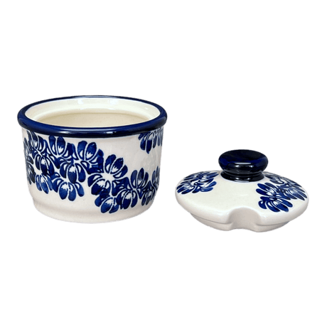 Bowl, Round, Sugar Bowl, 4" in "Blue Floral Vines" by Zaklady | Y698-D1210A