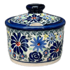 Polish Pottery 4" Sugar Bowl (Floral Explosion) | Y698-DU126 at PolishPotteryOutlet.com
