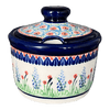 Polish Pottery 4" Sugar Bowl (Lilac Garden) | Y698-DU155 at PolishPotteryOutlet.com
