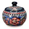 Polish Pottery Small Bubble Sugar Bowl (Exotic Reds) | Y729-ART150 at PolishPotteryOutlet.com