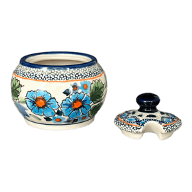 Polish Pottery Small Bubble Sugar Bowl (Julie's Garden) | Y729-ART165 Additional Image at PolishPotteryOutlet.com