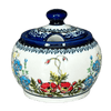 Polish Pottery Small Bubble Sugar Bowl (Floral Crescent) | Y729-ART237 at PolishPotteryOutlet.com