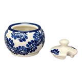 Bowl, Round, Bubble, Sugar Bowl, Small, 3.5" in "Blue Floral Vines" by Zaklady | Y729-D1210A