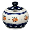 Polish Pottery Small Bubble Sugar Bowl (Persimmon Dot) | Y729-D479 at PolishPotteryOutlet.com