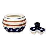 Bowl, Round, Bubble, Sugar Bowl, Small, 3.5" in "Stars & Stripes" by Zaklady | Y729-D81