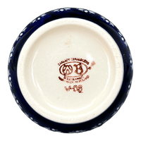 A picture of a Polish Pottery Small Bubble Sugar Bowl (Floral Pine) | Y729-D914 as shown at PolishPotteryOutlet.com/products/small-bubble-sugar-bowl-floral-pine-y729-d914