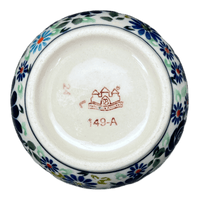 A picture of a Polish Pottery Small Bubble Sugar Bowl (Floral Explosion) | Y729-DU126 as shown at PolishPotteryOutlet.com/products/small-bubble-sugar-bowl-du126-y729-du126