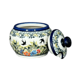 Bowl, Round, Bubble, Sugar Bowl, Small, 3.5" in "Floral Swallows" by Zaklady | Y729-DU182