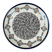 A picture of a Polish Pottery Plate, Round, Dessert, 7.75" in "Mesa Verde Midnight" by Zaklady | Y814-A1159A as shown at PolishPotteryOutlet.com/products/7-75-round-dessert-plate-mesa-verde-midnight-y814-a1159a