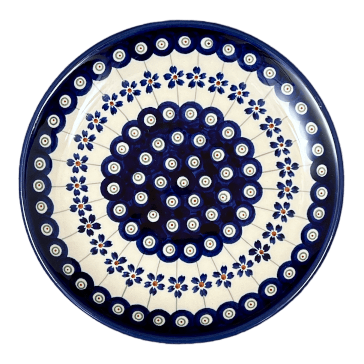 Plate, Round, Dessert, 7.75" in "Petite Floral Peacock" by Zaklady | Y814-A166A