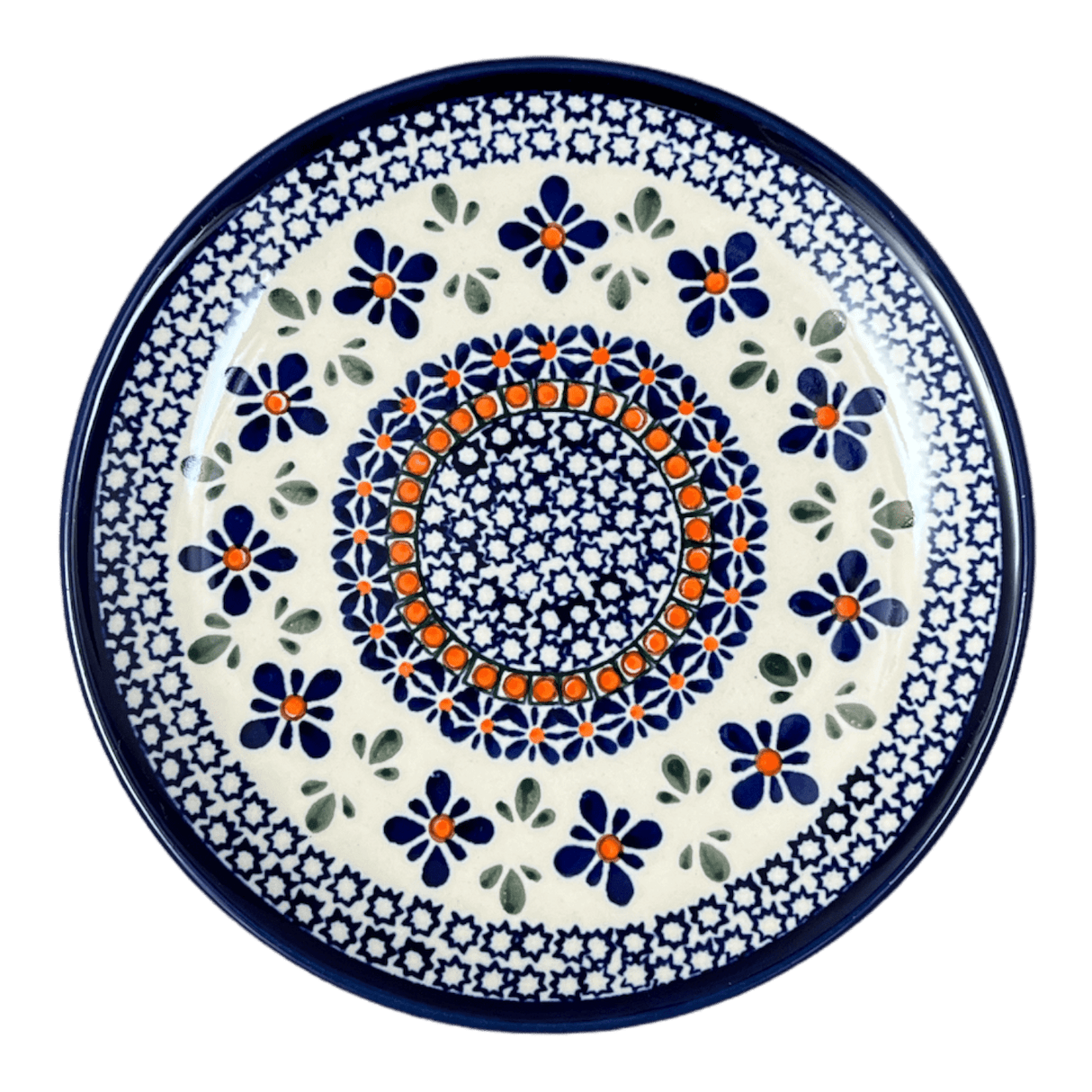 Plate, Round, Dessert, 7.75" in "Blue Mosaic Flower" by Zaklady | Y814-A221A