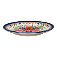 A picture of a Polish Pottery Zaklady 7.75" Dessert Plate (Butterfly Bouquet) | Y814-ART149 as shown at PolishPotteryOutlet.com/products/zaklady-dessert-plate-butterfly-bouquet-y814-art149