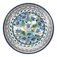 A picture of a Polish Pottery Zaklady 7.75" Dessert Plate (Julie's Garden) | Y814-ART165 as shown at PolishPotteryOutlet.com/products/zaklady-dessert-plate-julies-garden-y814-art165