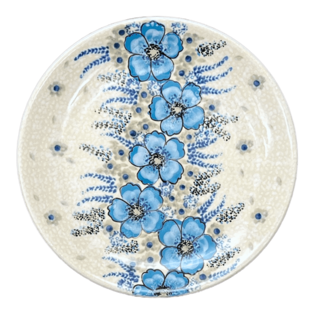 Plate, Round, Dessert, 7.75" in "Something Blue" by Zaklady | Y814-ART374
