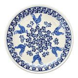 Plate, Round, Dessert, 7.75" in "Rooster Blues" by Zaklady | Y814-D1149