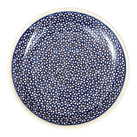 A picture of a Polish Pottery Zaklady 7.75" Dessert Plate (Ditsy Daisies) | Y814-D120 as shown at PolishPotteryOutlet.com/products/7-75-round-dessert-plate-ditsy-daisies-y814-d120