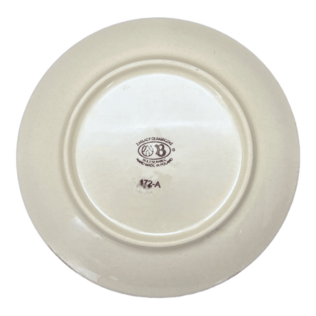 Plate, Round, Dessert, 7.75" in "Swirling Hearts" by Zaklady | Y814-D467