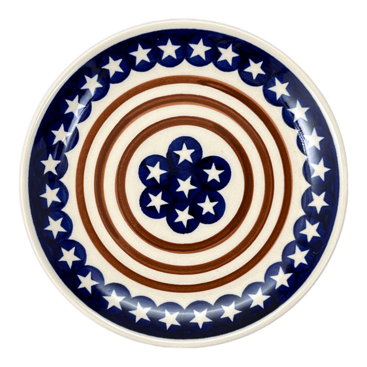 Plate, Round, Dessert, 7.75" in "Stars & Stripes" by Zaklady | Y814-D81