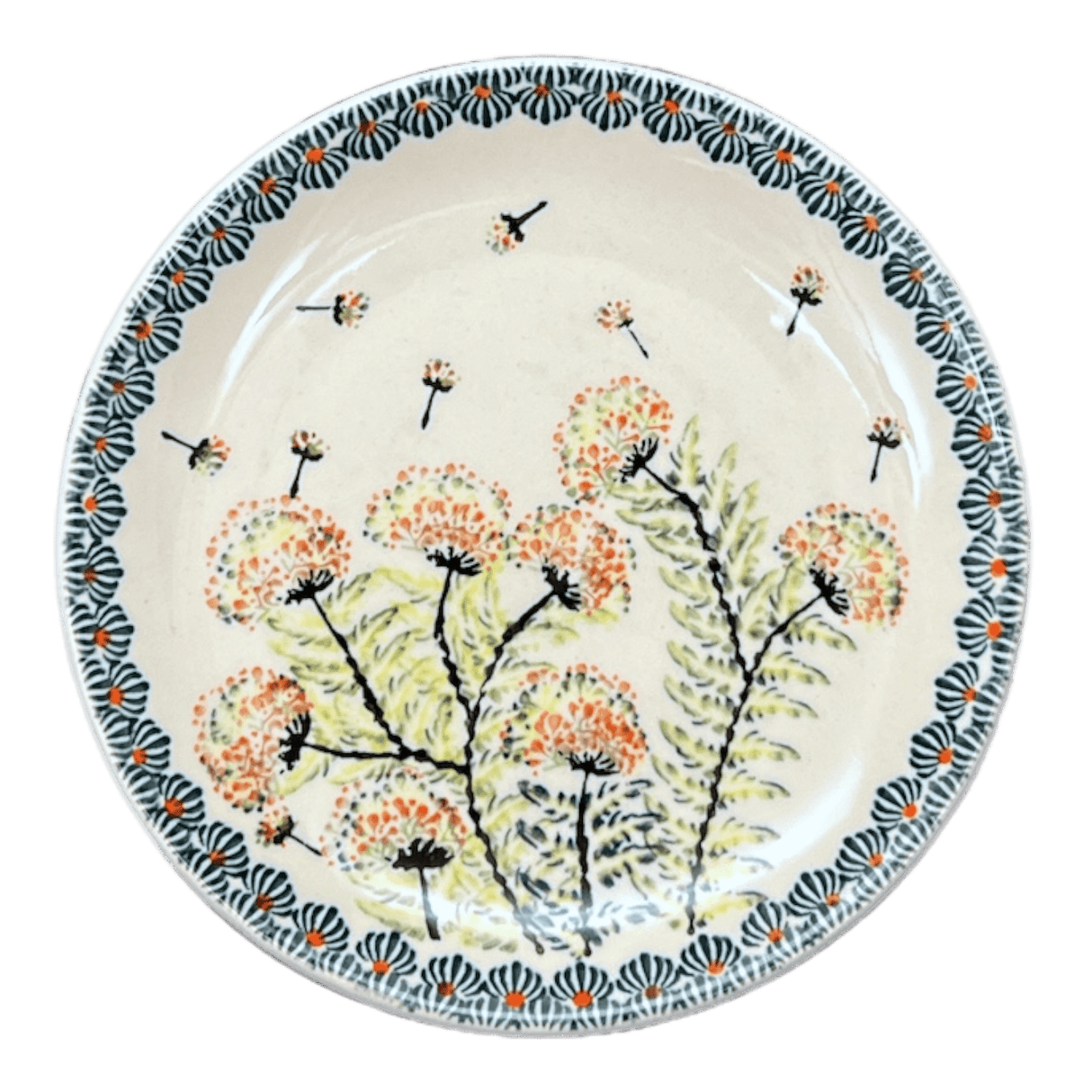 Plate, Round, Dessert, 7.75" in "Dandelions" by Zaklady | Y814-DU201