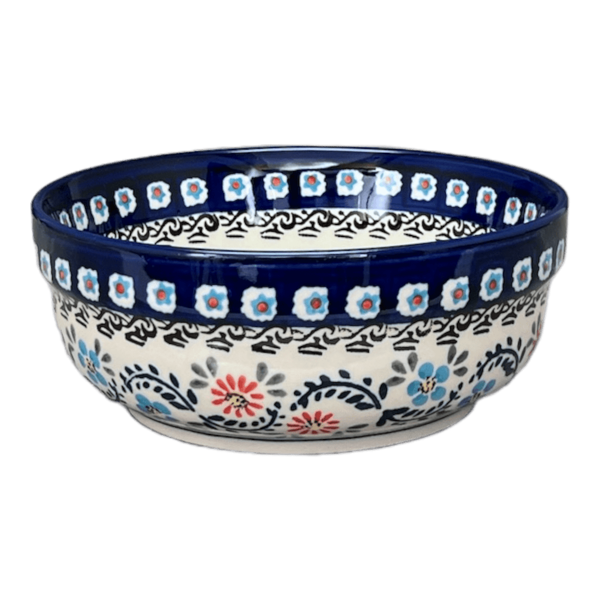 Bowl, Round, Magnolia, 6" in "Climbing Aster" by Zaklady | Y833A-A1145A