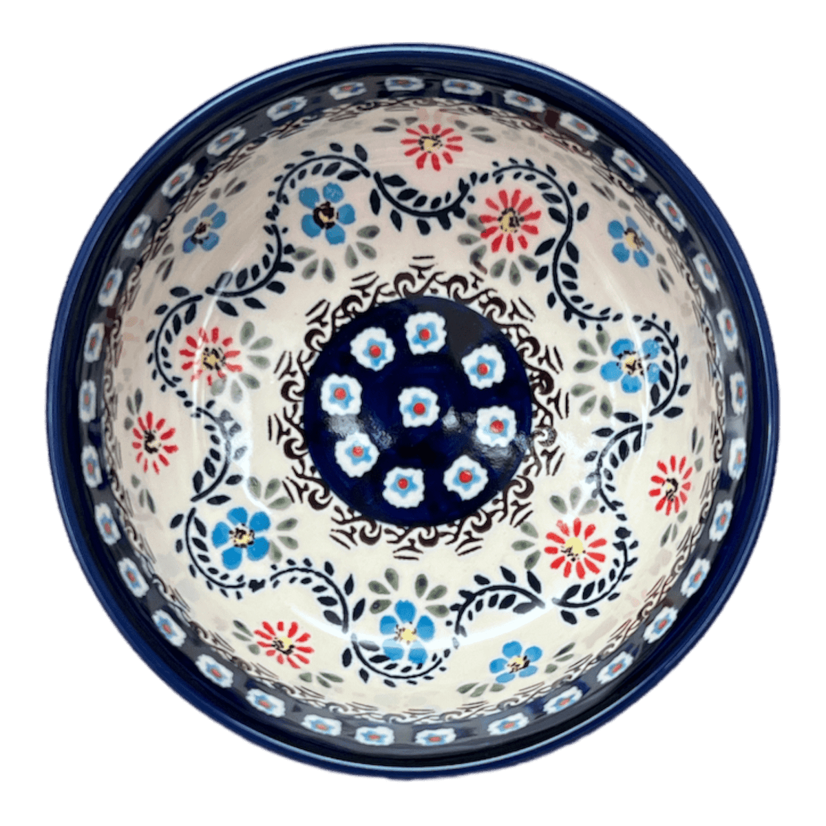Bowl, Round, Magnolia, 6" in "Climbing Aster" by Zaklady | Y833A-A1145A