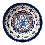 Bowl, Round, Magnolia, 6" in "Blue Mosaic Flower" by Zaklady | Y833A-A221A