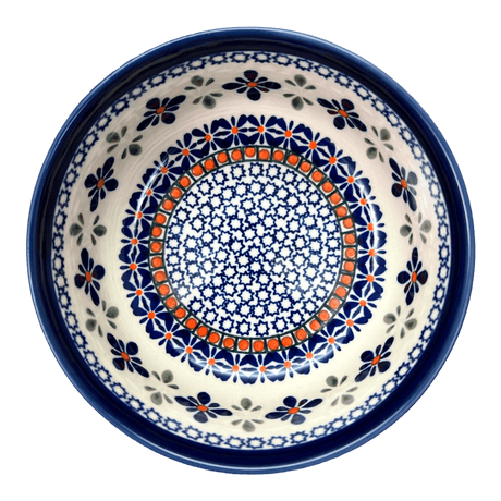 Bowl, Round, Magnolia, 6" in "Blue Mosaic Flower" by Zaklady | Y833A-A221A