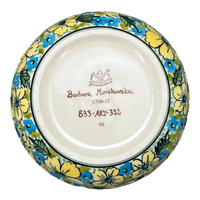 A picture of a Polish Pottery Bowl, Round, Magnolia, 6" in "Sunny Meadow" by Zaklady | Y833A-ART332 as shown at PolishPotteryOutlet.com/products/6-25-round-magnolia-bowl-sunny-meadow-y833a-art332