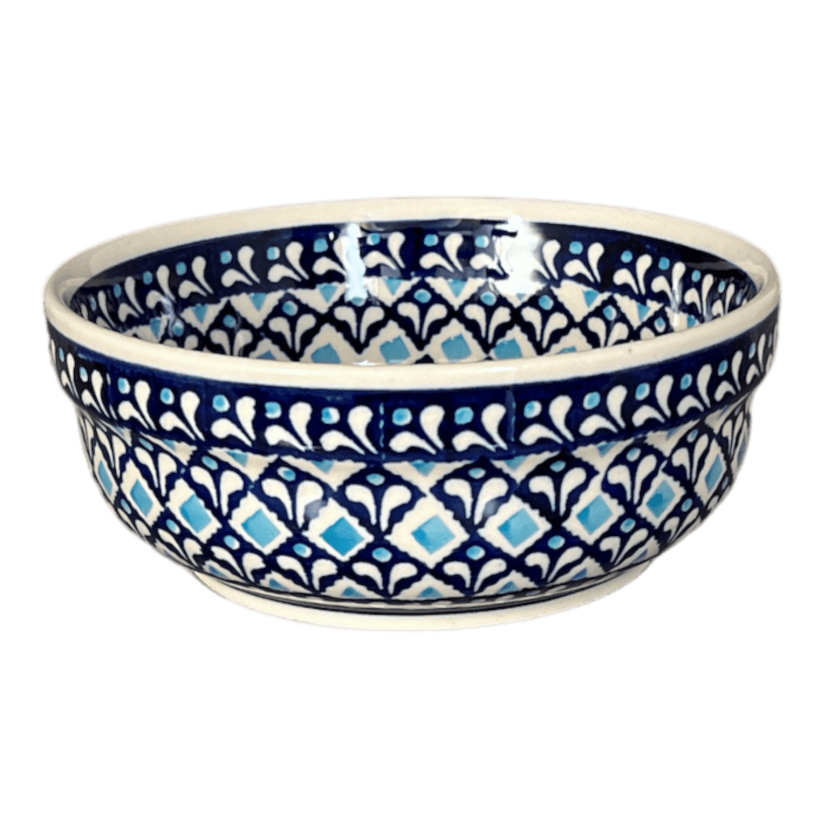 Bowl, Round, Magnolia, 6" in "Mosaic Blues" by Zaklady | Y833A-D910