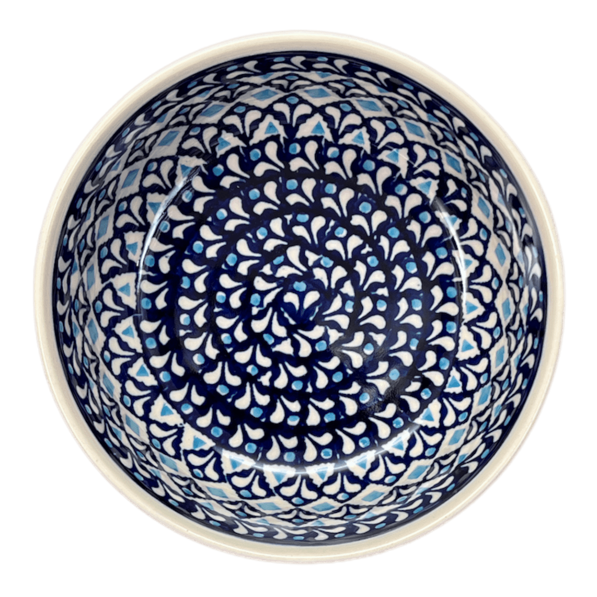 Bowl, Round, Magnolia, 6" in "Mosaic Blues" by Zaklady | Y833A-D910