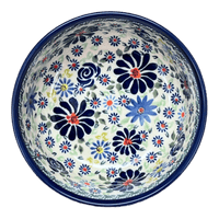 A picture of a Polish Pottery Zaklady 6" Round Magnolia Bowl (Floral Explosion) | Y833A-DU126 as shown at PolishPotteryOutlet.com/products/6-25-round-magnolia-bowl-du126-y833a-du126